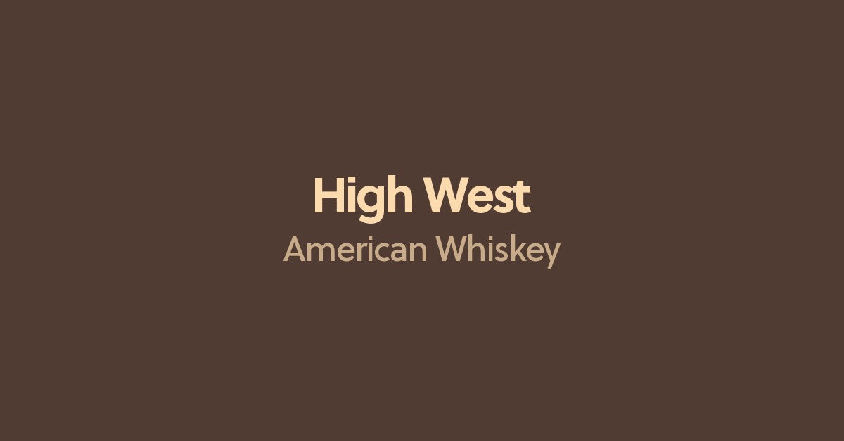 high west whiskey light whiskey