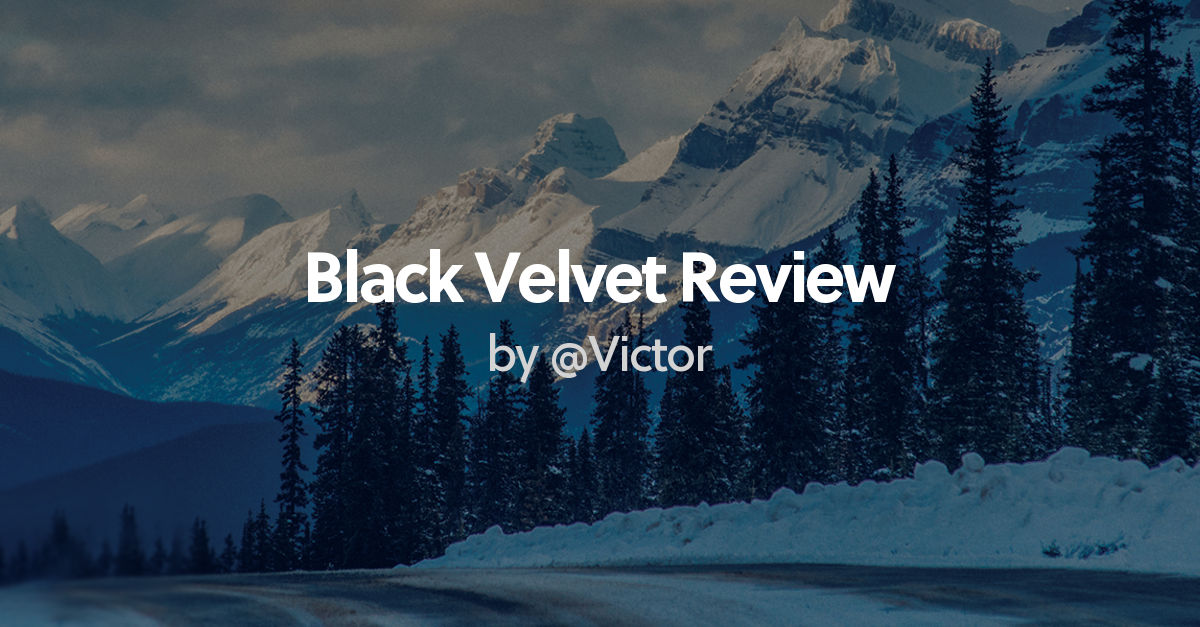 Black Velvet Toasted Caramel review, Black Velvet