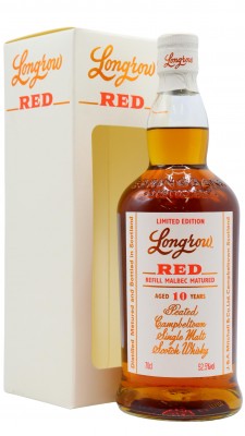 Longrow Red Refill Malbec Cask Finish 2020 Release 10 year old
