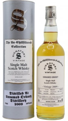 Undisclosed Orkney Signatory Vintage 2009 12 year old