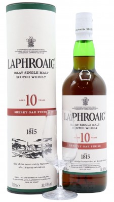 Laphroaig Tasting Glass & Sherry Oak Finish 10 year old