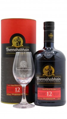 Bunnahabhain Tasting Glass & Islay Single Malt 12 year old